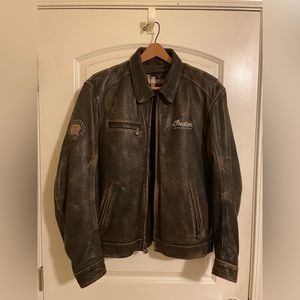 Indian Motorcycle Company Leather Biker Jacket